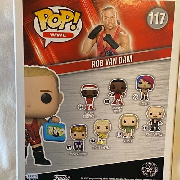 Funko Pop WWE Rob Van Dam (RVD) #117 (Gamestop Exclusive) - Picture 4 of 6